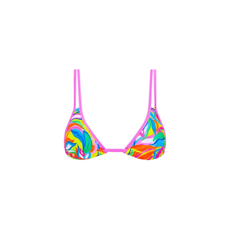 Twin Strap Bralette Bikini Top - Tropical Illusion sold by Kulani Kinis