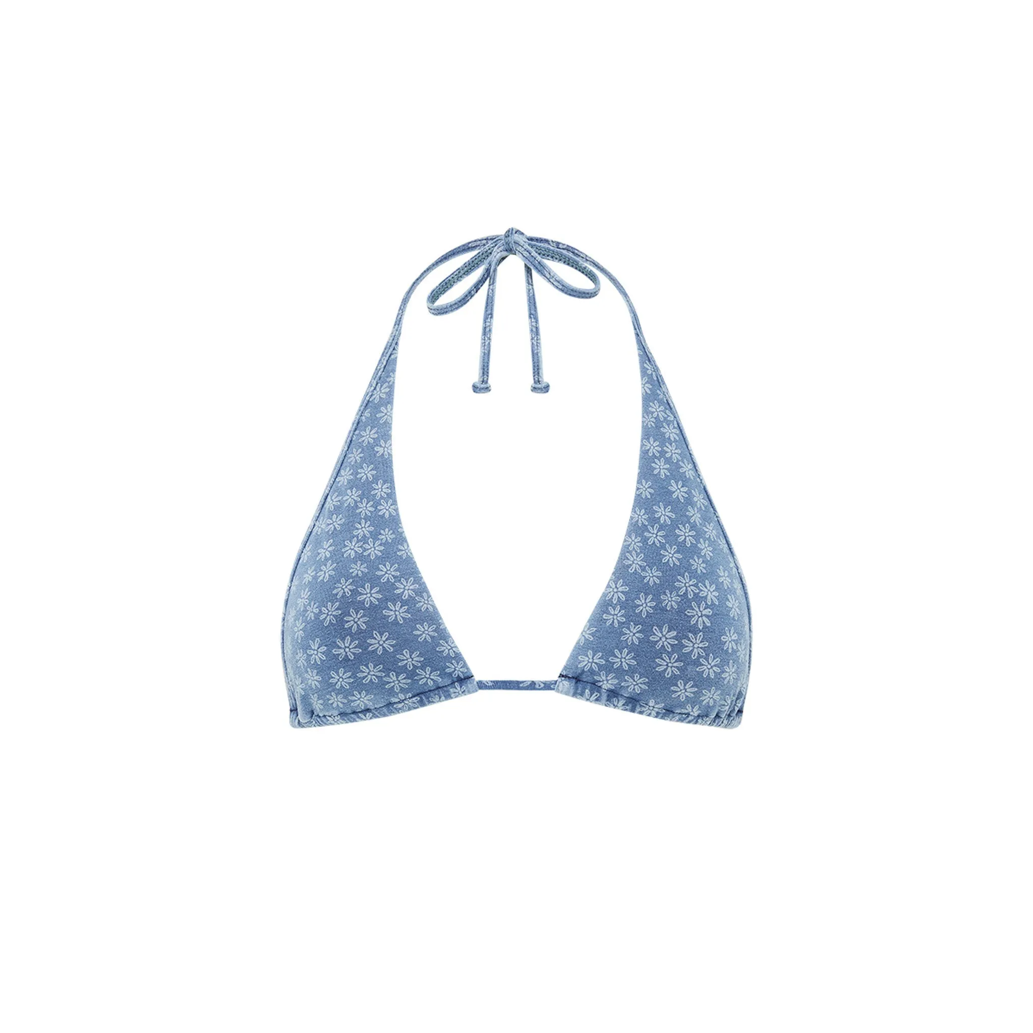 Bind Tie Halter Bikini Top - Daisy Denim sold by Kulani Kinis