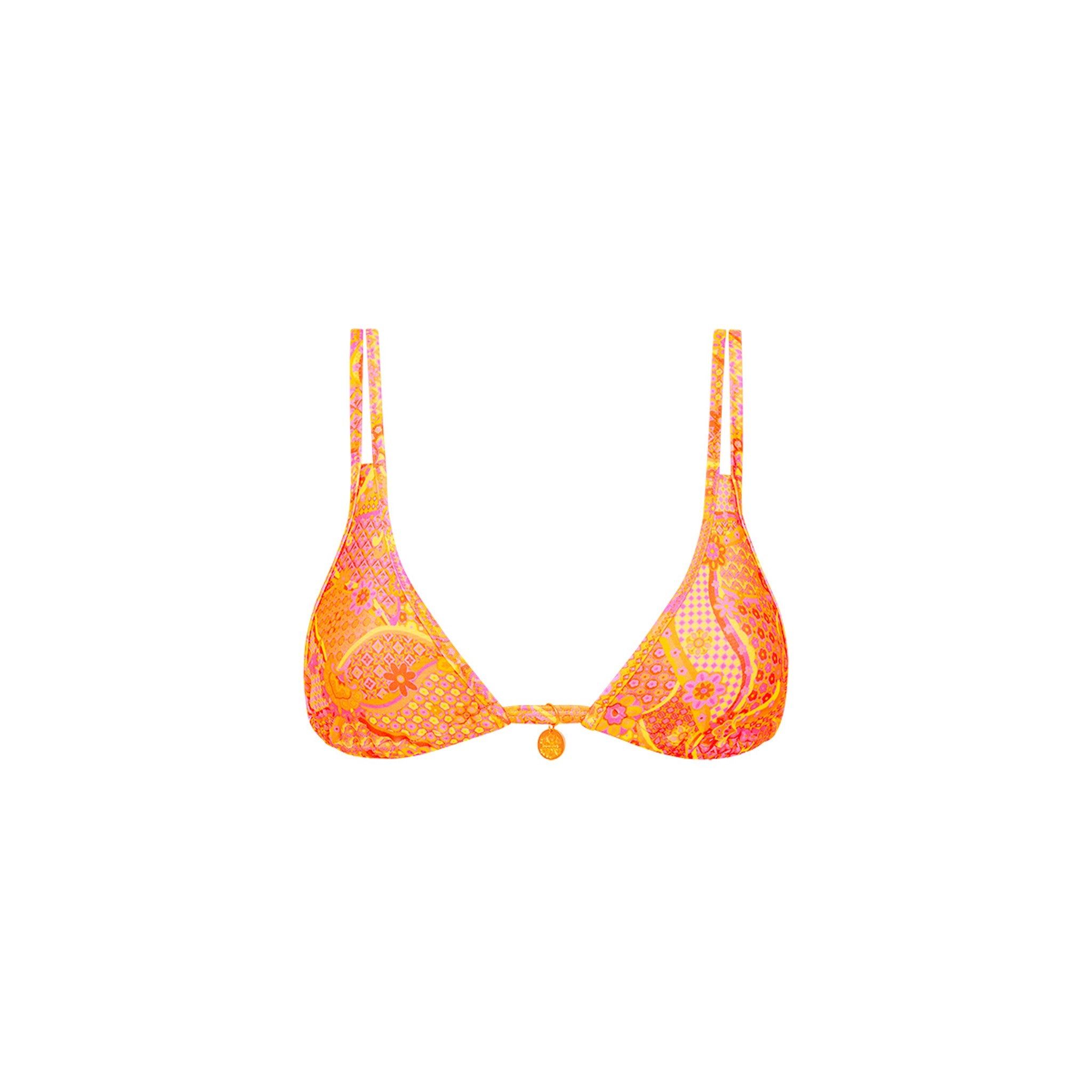 Twin Strap Bralette Bikini Top - Citrus Sunrise sold by Kulani Kinis