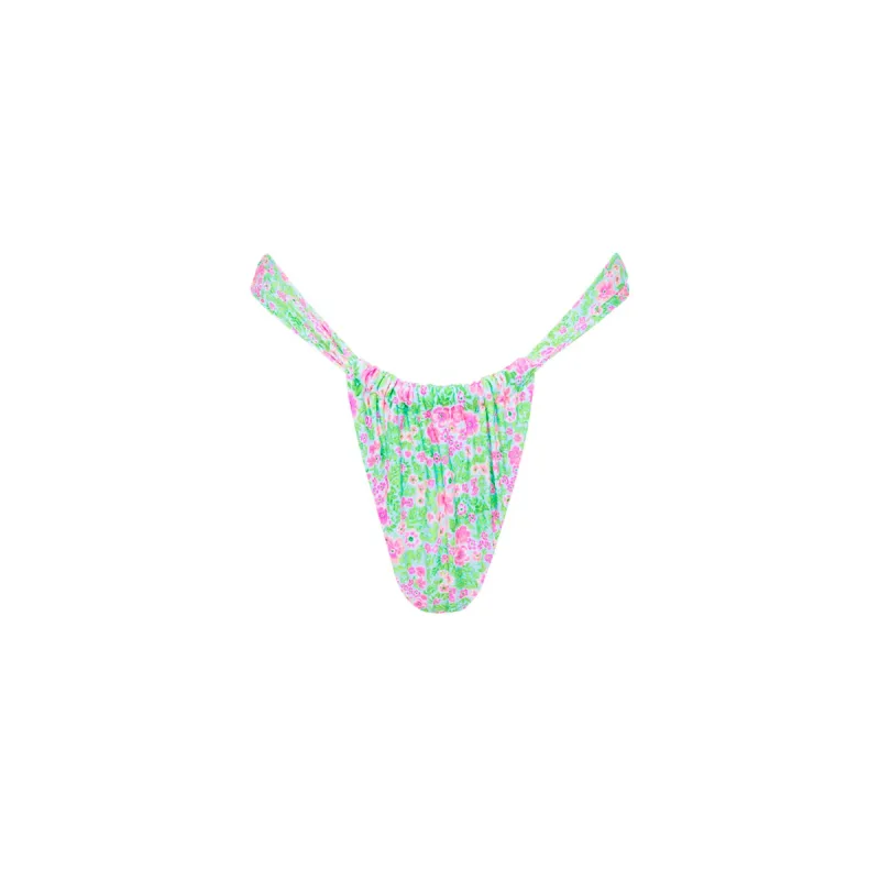 Ruched Thong Bikini Bottom - Forbidden Love sold by Kulani Kinis