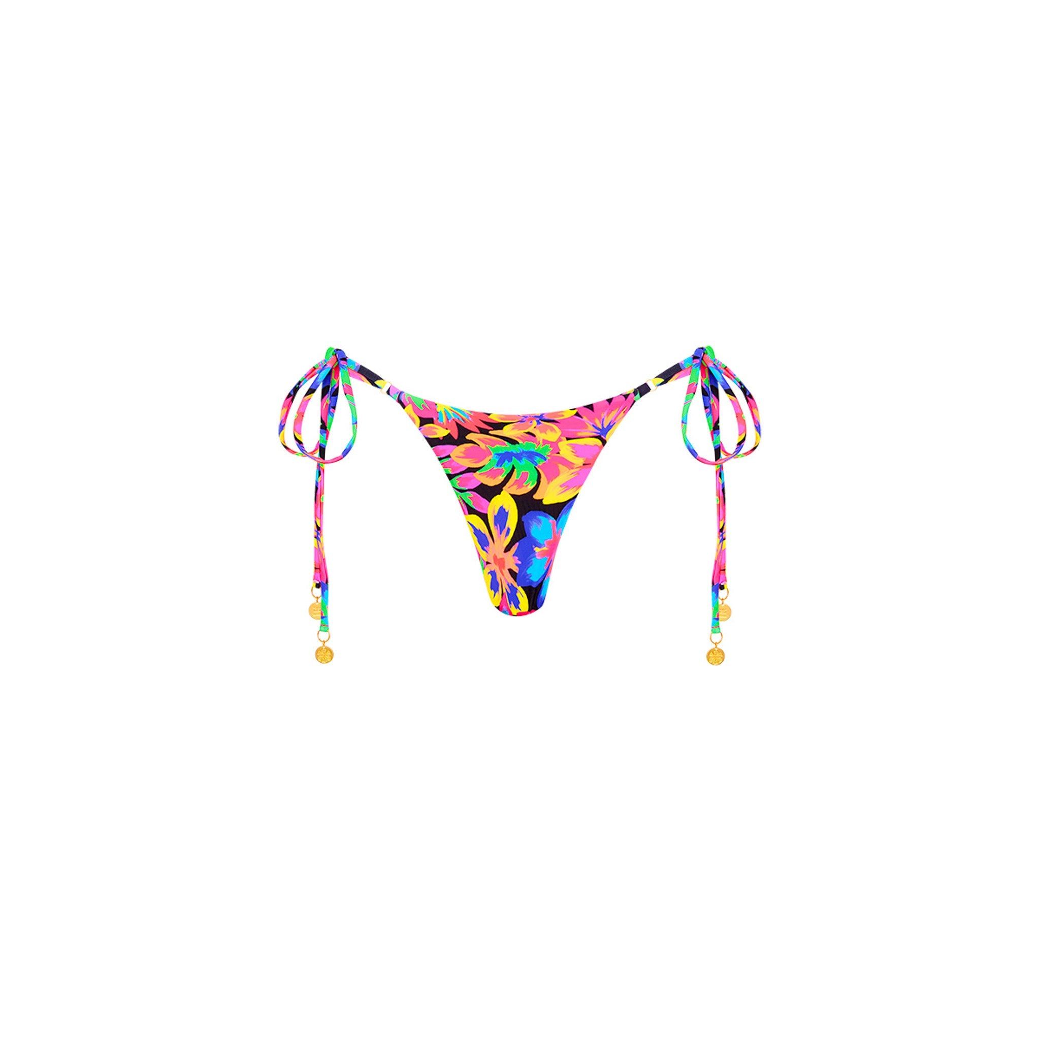 Thong Tie Side Bikini Bottom - Disco Doll sold by Kulani Kinis