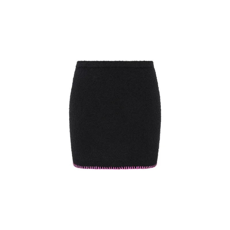 Classic Knit Mini Skirt - Black sold by Kulani Kinis