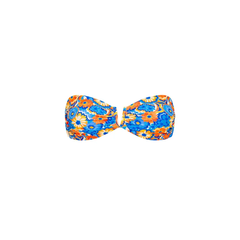 V Strapless Bandeau Bikini Top - Havana Heat sold by Kulani Kinis