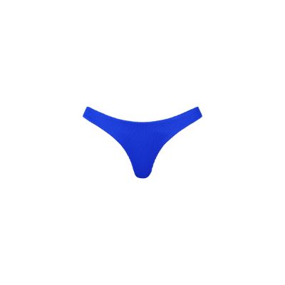 Minimal Full Coverage Bikini Bottom - Ocean Blue Ribbed sold by Kulani Kinis