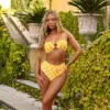 High Hip Cheeky Bikini Bottom - Lemontini sold by Kulani Kinis