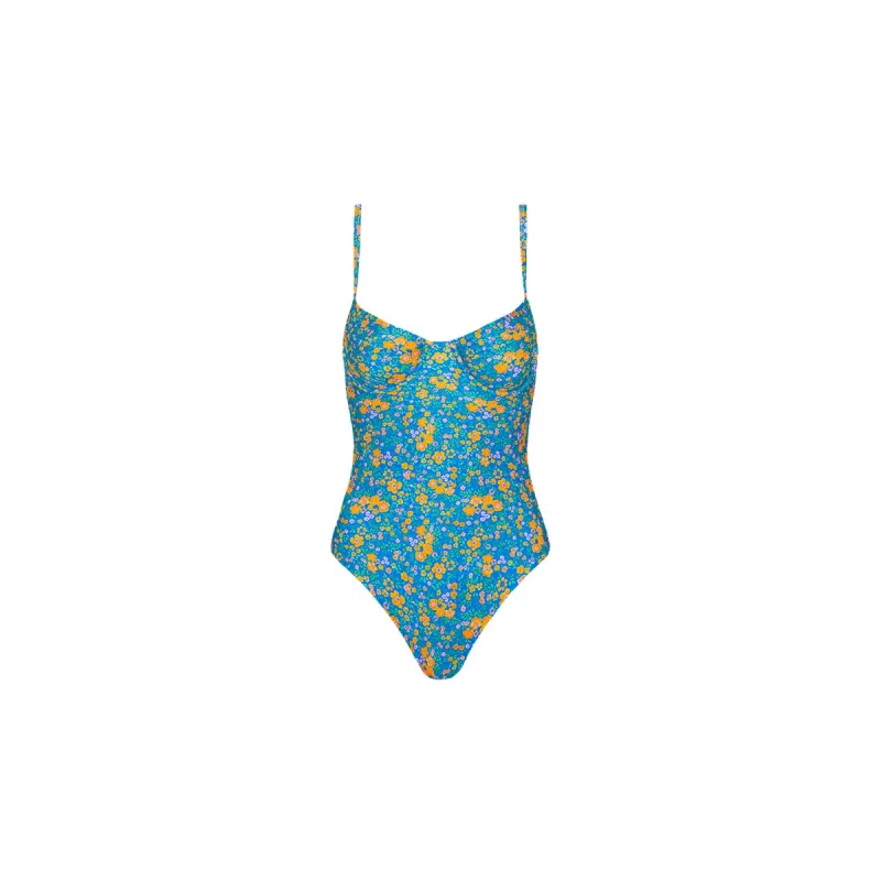 Underwire Cheeky One Piece - Ocean Potion sold by Kulani Kinis