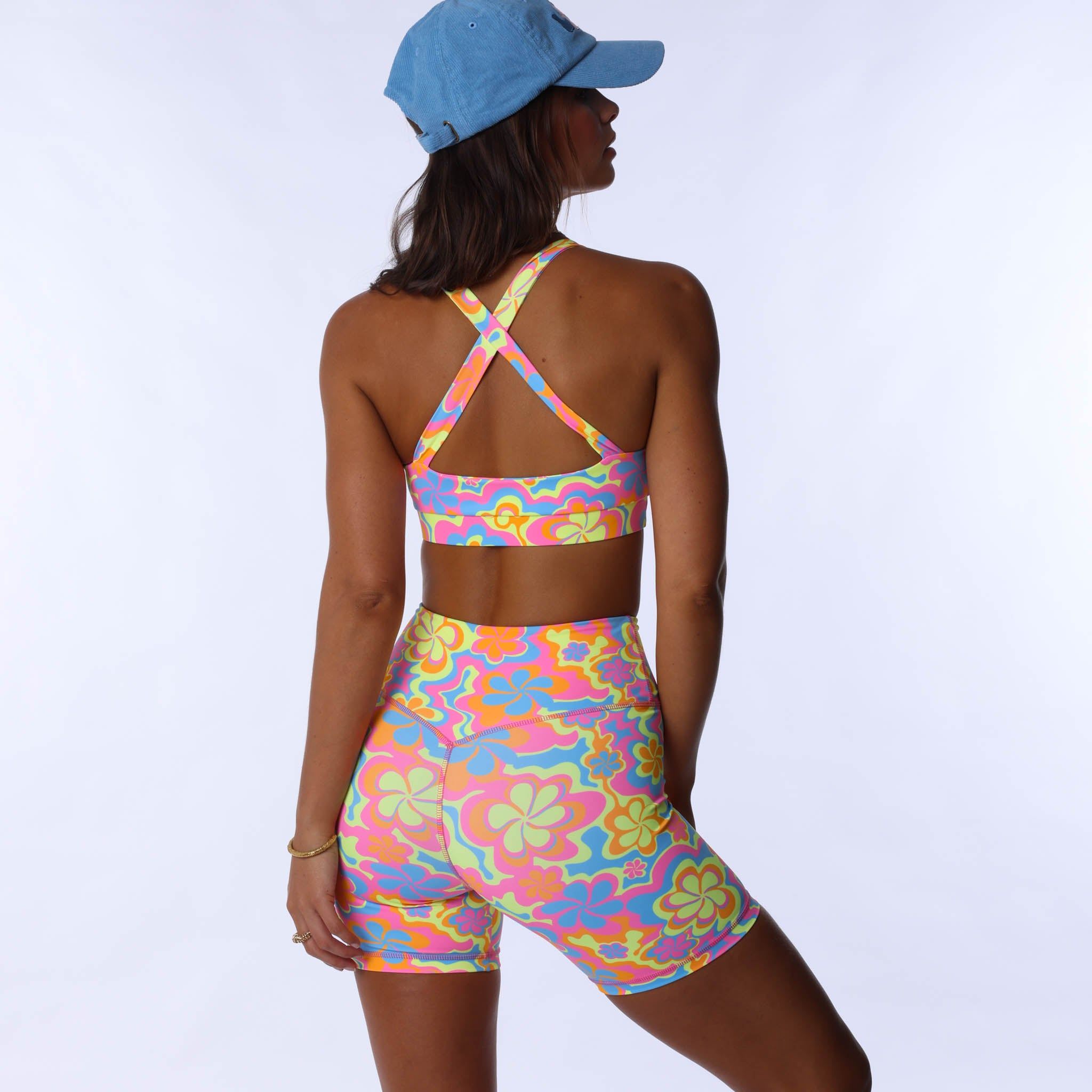 Active Cross Back Crop Top - Lovey Dovey sold by Kulani Kinis product image thumbnail 4