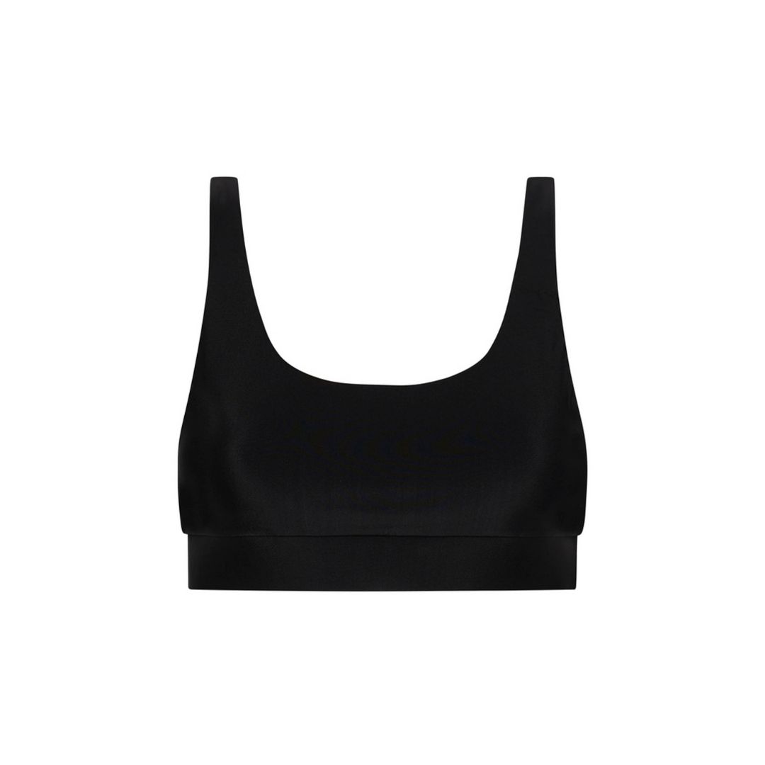 Long Crop Bikini Top - Pitch Black sold by Kulani Kinis