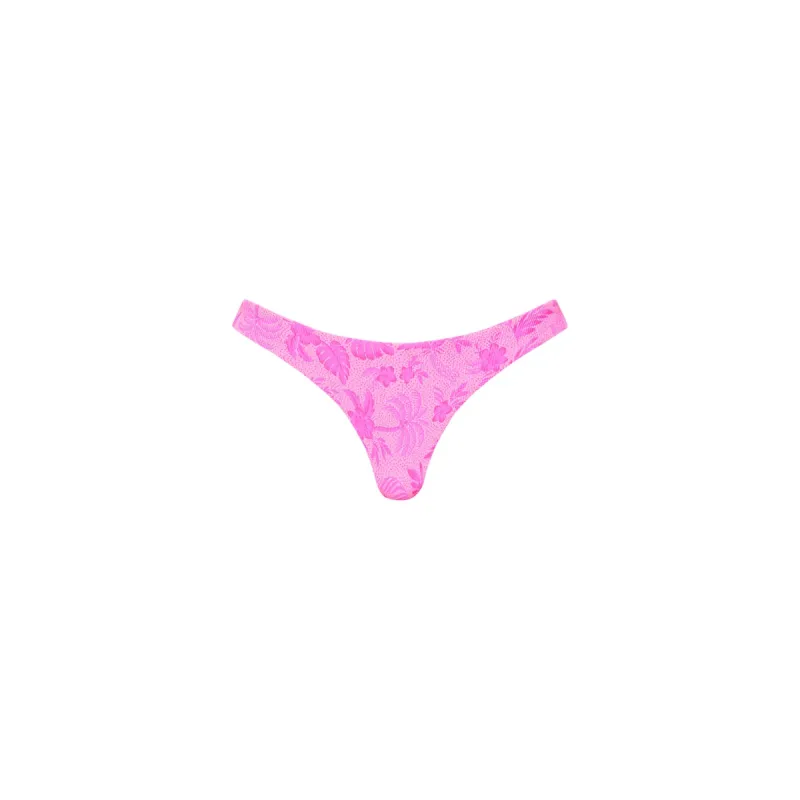 Minimal Full Coverage Bikini Bottom - Fuchsia Fever sold by Kulani Kinis