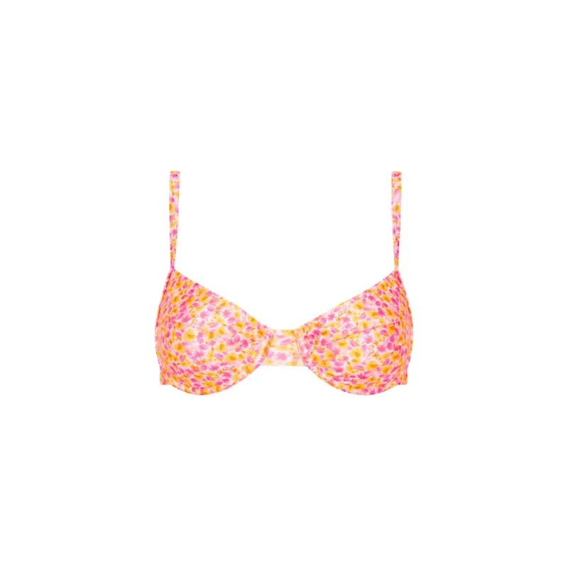 Ditzy Underwire Bra Bikini Top - Sherbet Shimmer sold by Kulani Kinis