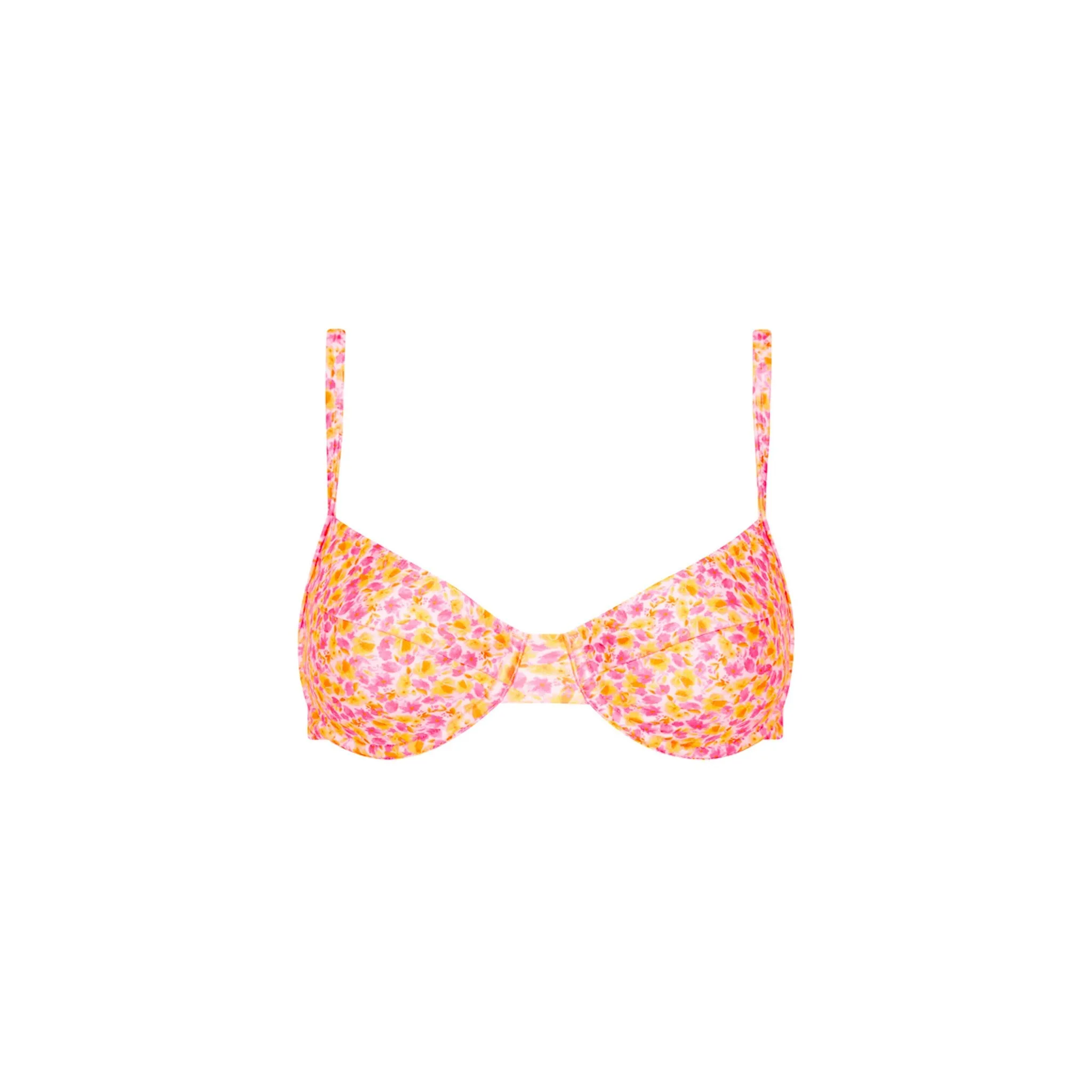 Ditzy Underwire Bra Bikini Top - Sherbet Shimmer sold by Kulani Kinis