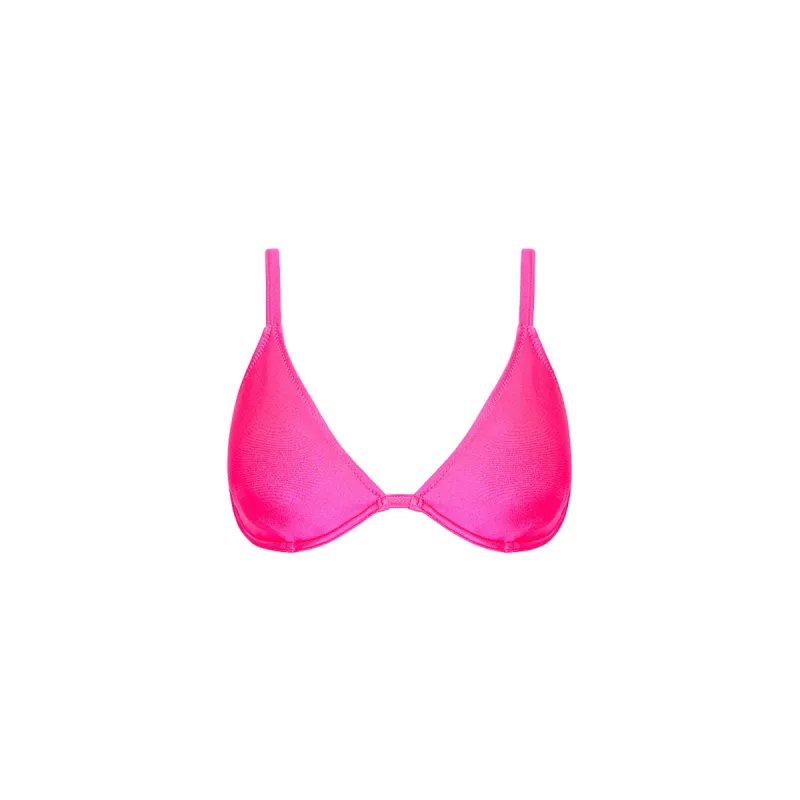 Underwire Triangle D+ Cup Bikini Top - Posh Pink sold by Kulani Kinis