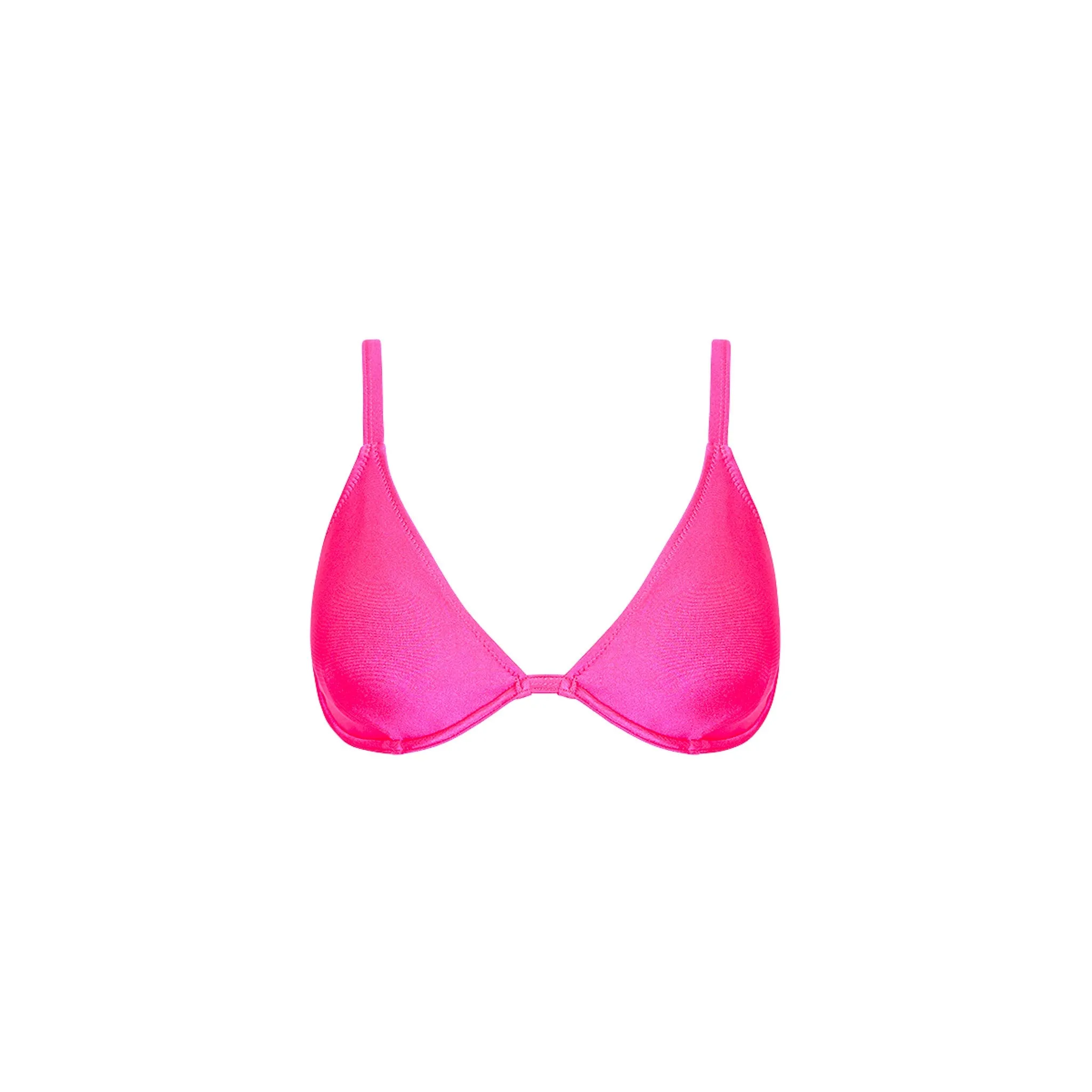 Underwire Triangle D+ Cup Bikini Top - Posh Pink sold by Kulani Kinis