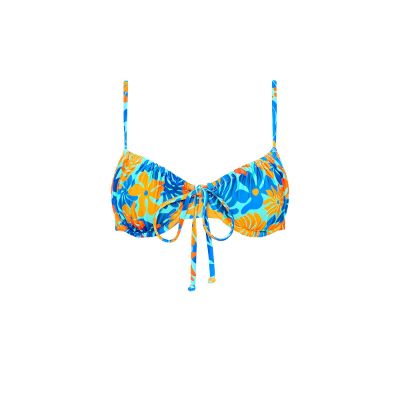 Ruched Underwire Bra Bikini Top - Azure sold by Kulani Kinis