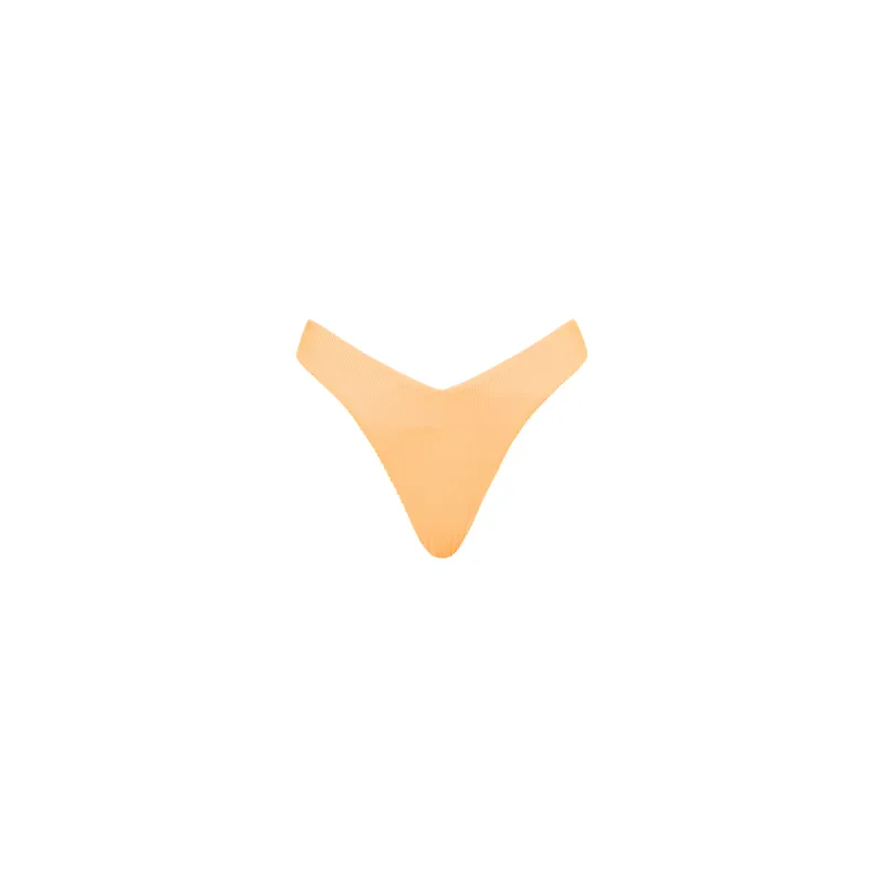 Y Cheeky Bikini Bottom - Mango Ribbed sold by Kulani Kinis