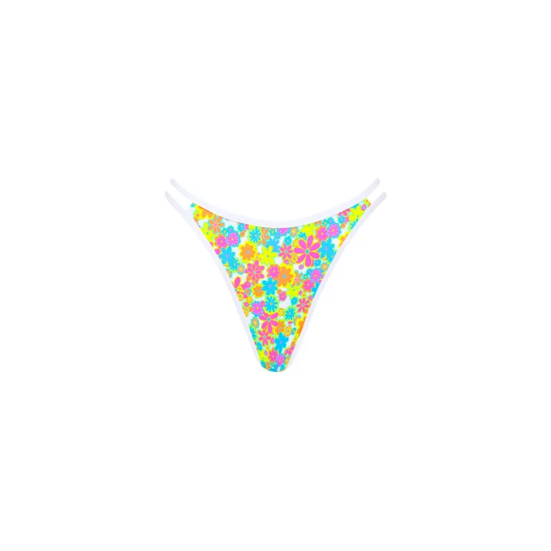 Twin Strap Cheeky Bikini Bottom - Sweet Sunshine sold by Kulani Kinis