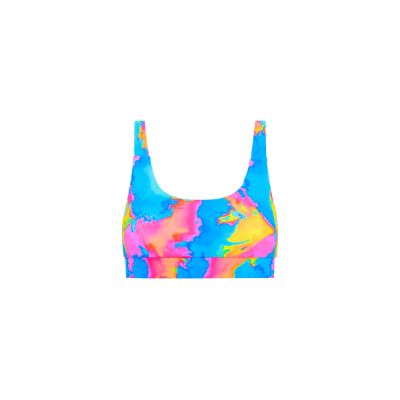 Active Cross Back Crop Top - Sunrise Splash sold by Kulani Kinis