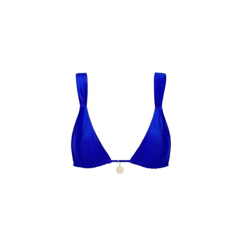 Slide Bralette Bikini Top - Malibu Blue sold by Kulani Kinis