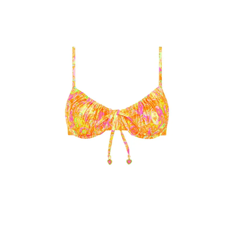 Ruched Underwire Bra Bikini Top - Tiki Tango sold by Kulani Kinis