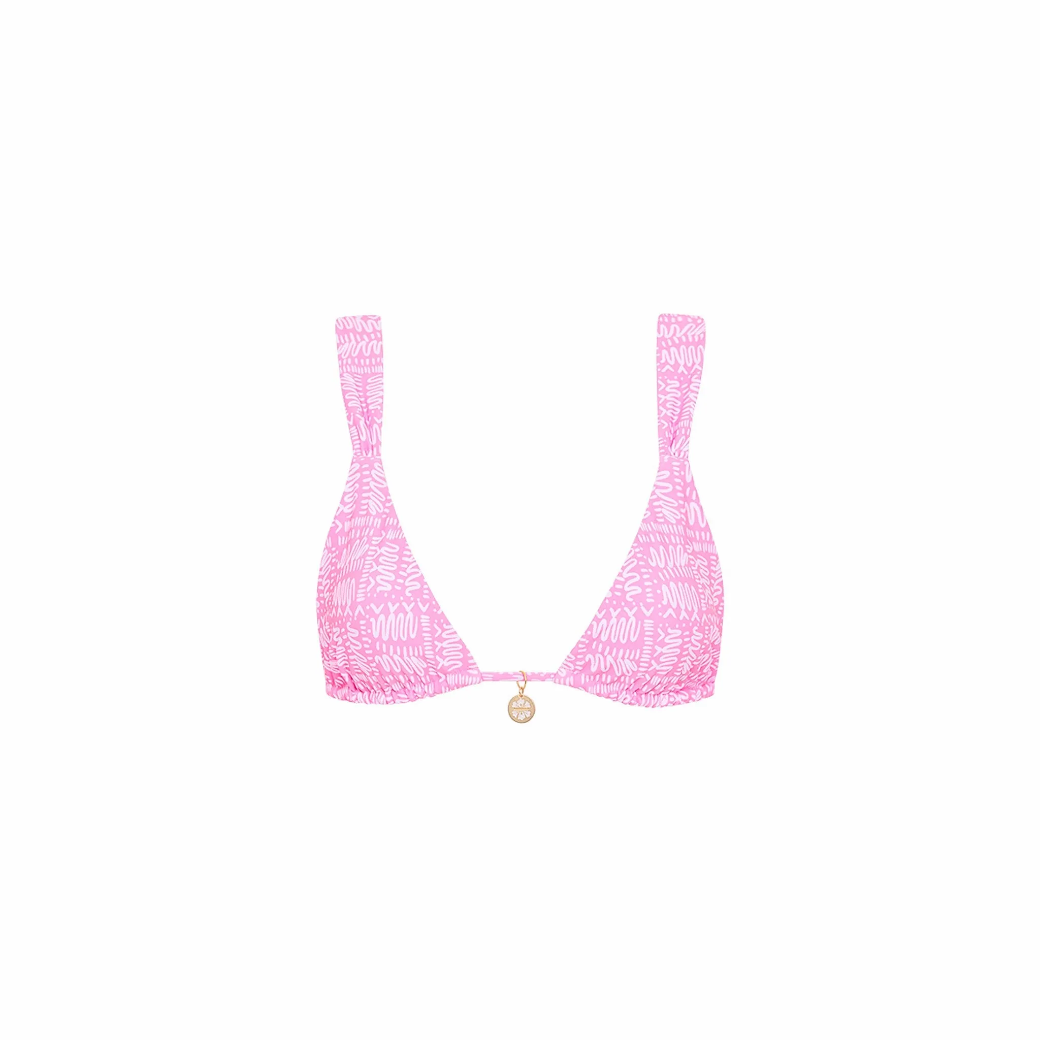 Slide Bralette Bikini Top - Strawberry Milkshake sold by Kulani Kinis