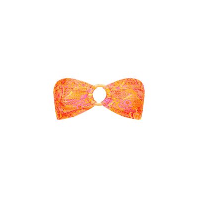 Strapless Bandeau Bikini Top - Citrus Sunrise sold by Kulani Kinis