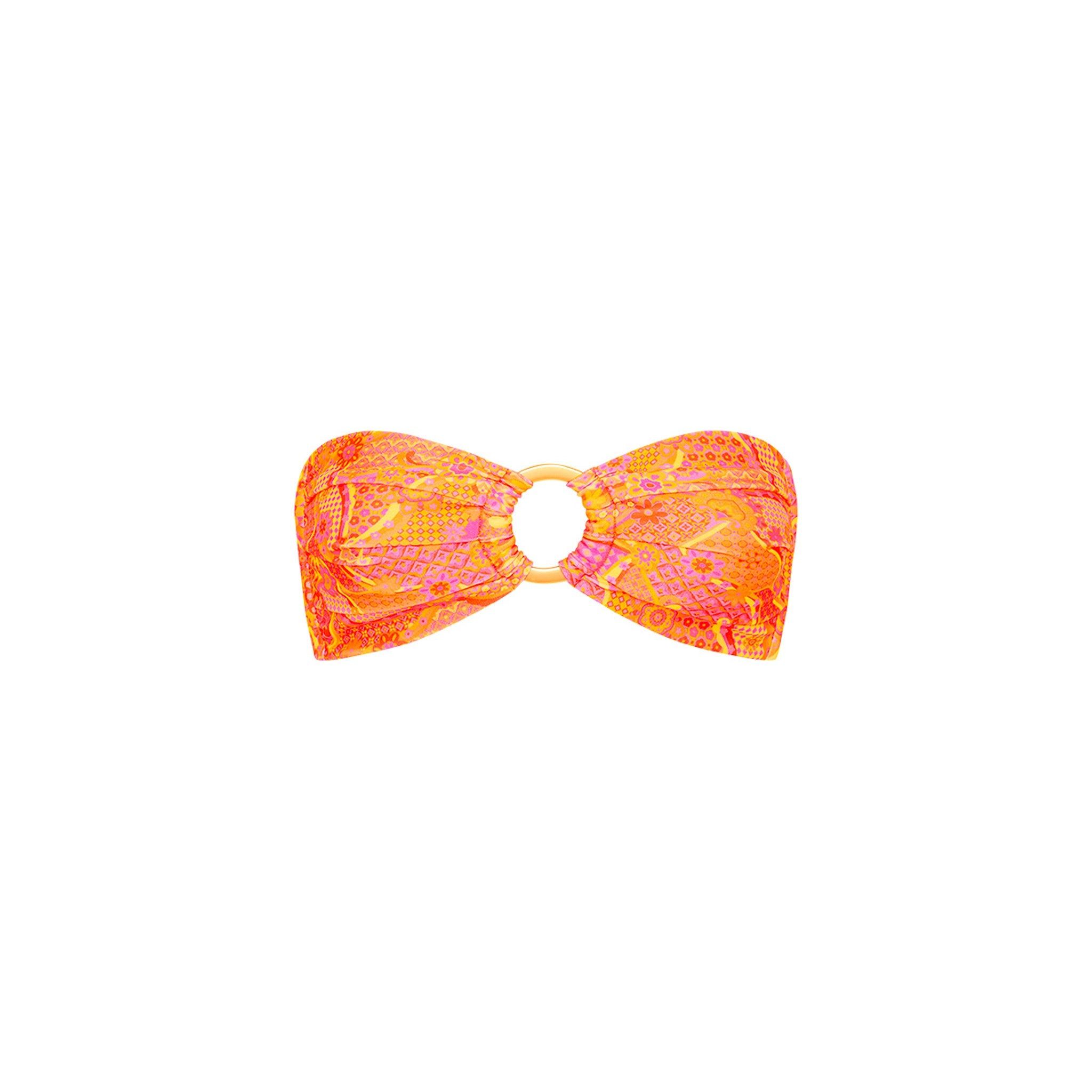 Strapless Bandeau Bikini Top - Citrus Sunrise sold by Kulani Kinis