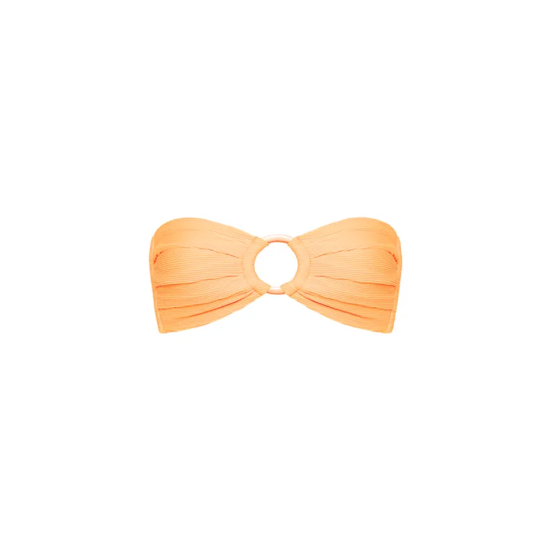 Strapless Bandeau Bikini Top - Mango Ribbed sold by Kulani Kinis