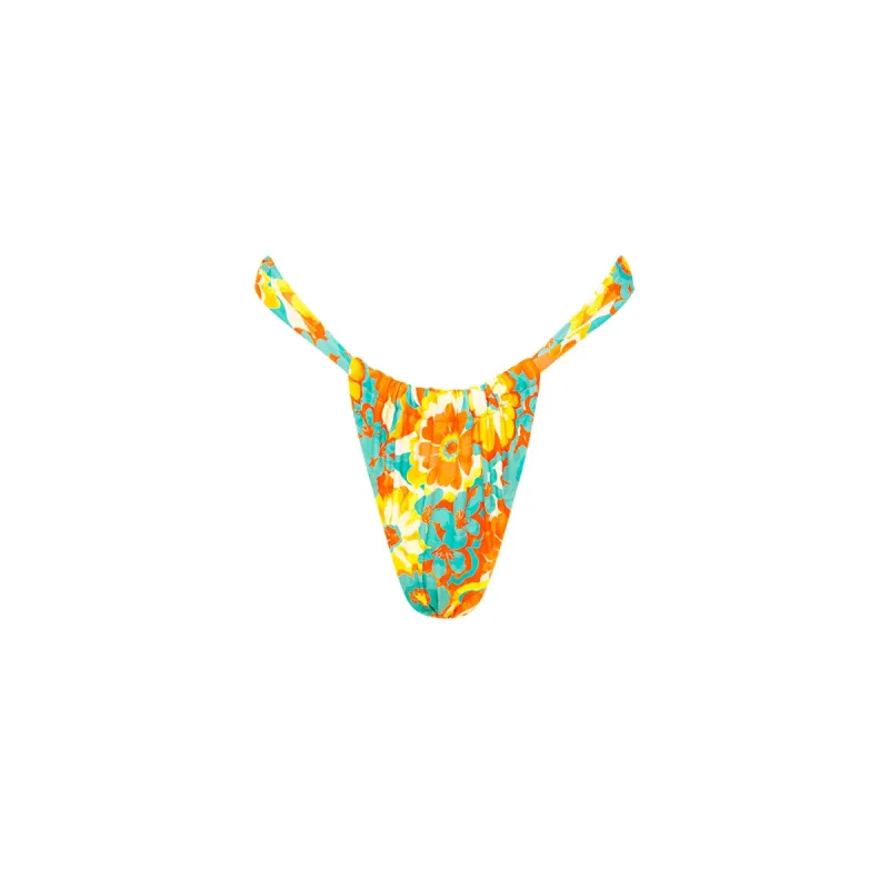 Ruched Thong Bikini Bottom - Miami Moon sold by Kulani Kinis