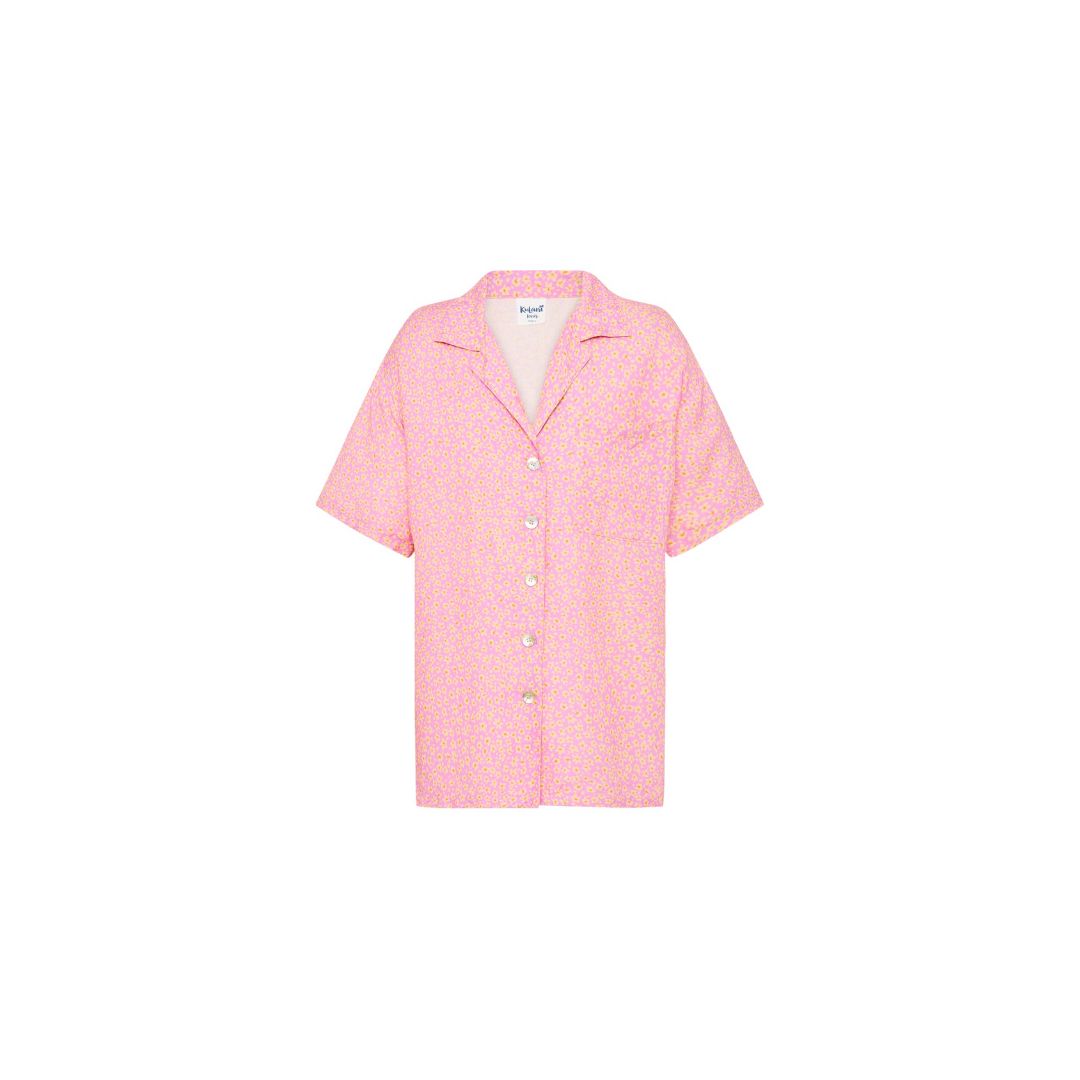 Oversized Linen Shirt - Pretty Petals sold by Kulani Kinis