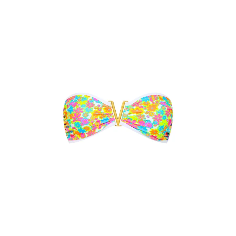 Mega V Strapless Bandeau Bikini Top - Sweet Sunshine sold by Kulani Kinis
