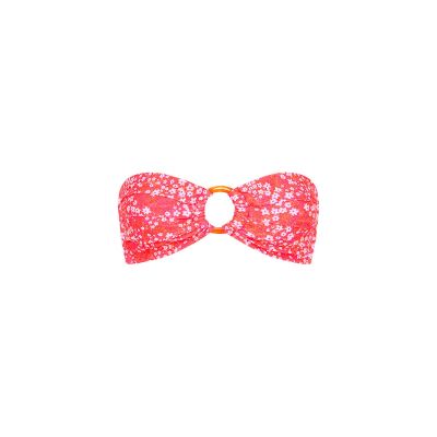 Strapless Bandeau Bikini Top - Coral Crush sold by Kulani Kinis