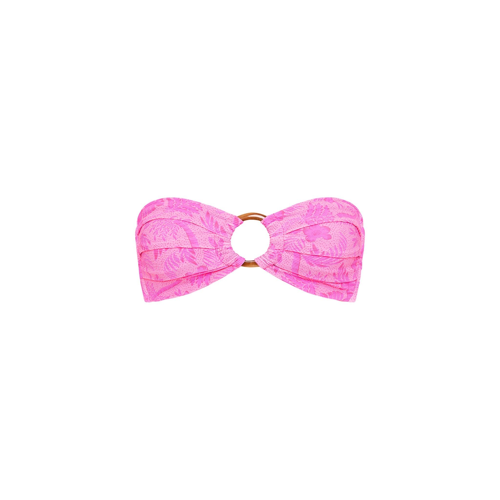 Strapless Bandeau Bikini Top - Fuchsia Fever sold by Kulani Kinis