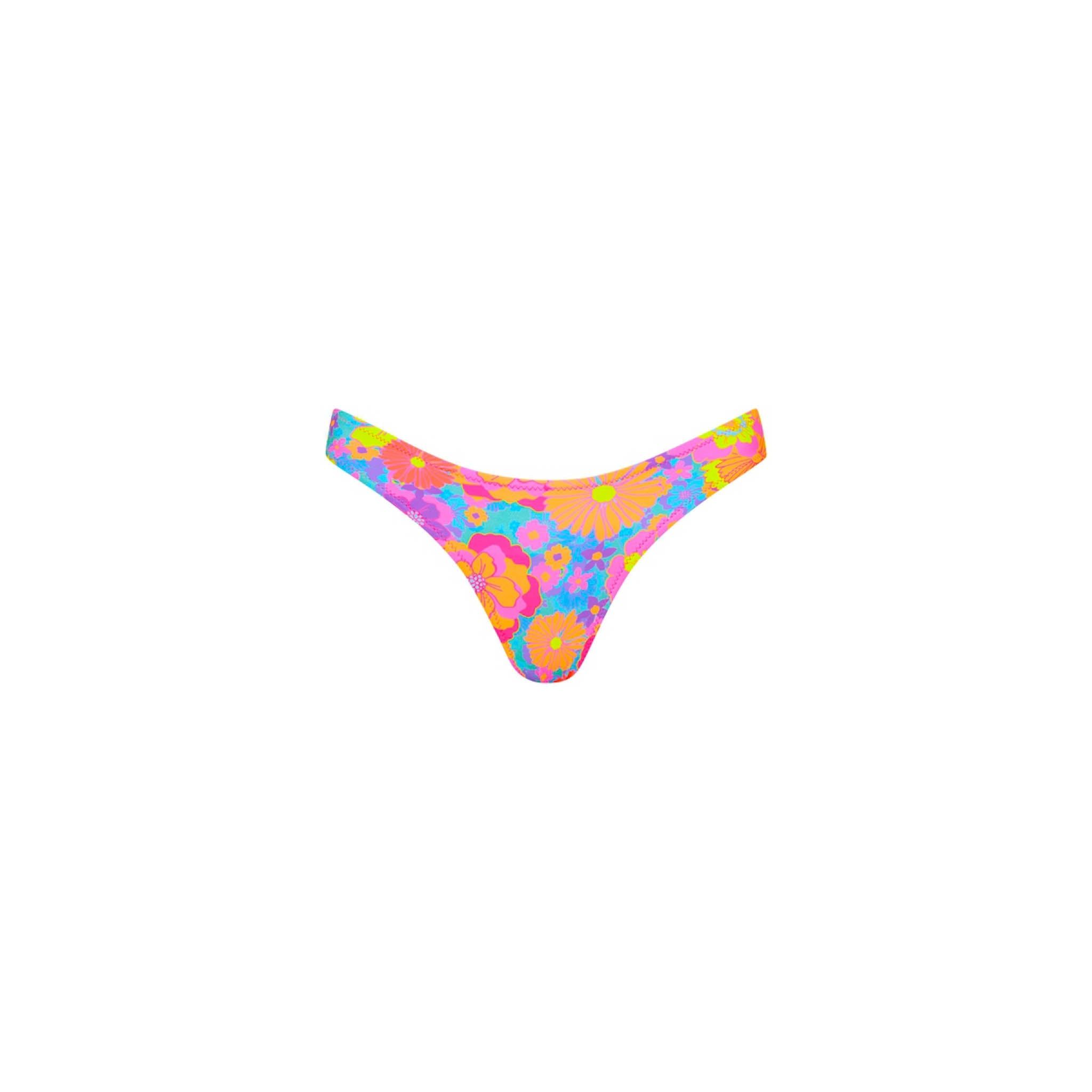 Vintage V Bikini Bottom - Bermuda Bloom sold by Kulani Kinis