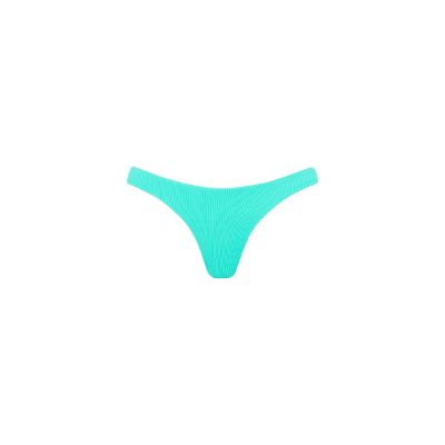 Minimal Cheeky Bikini Bottom - Aqua Ribbed sold by Kulani Kinis