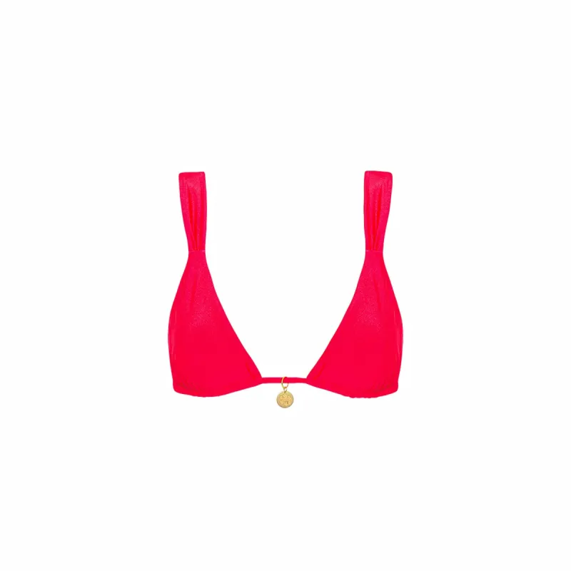 Slide Bralette Bikini Top - Neon Rose sold by Kulani Kinis