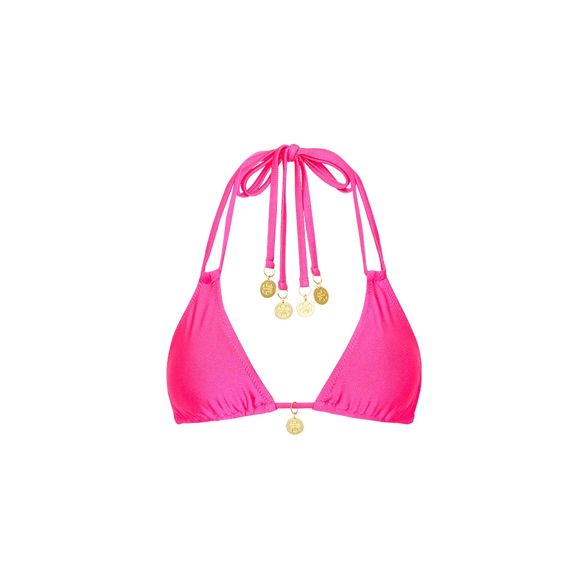 Halter Bralette Bikini Top - Posh Pink sold by Kulani Kinis