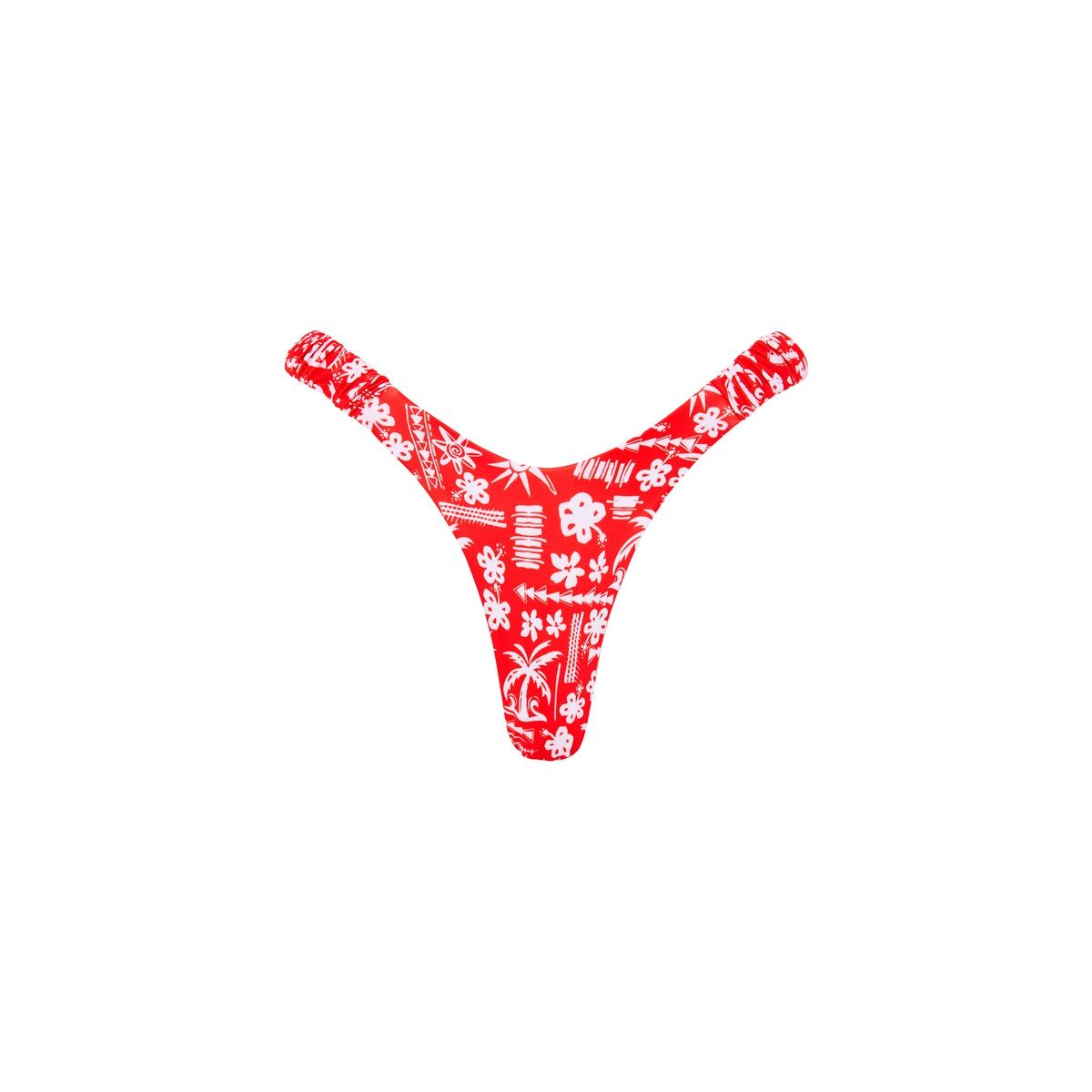 Retro Y Thong Bikini Bottom - Hula Hibiscus sold by Kulani Kinis