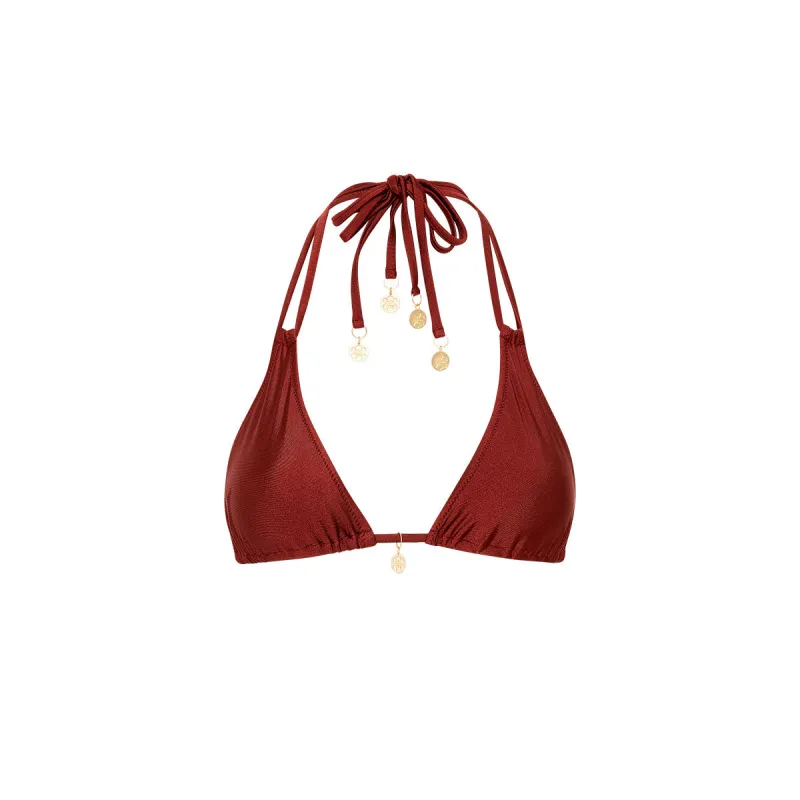 Halter Bralette Bikini Top - Sweet Cinnamon sold by Kulani Kinis