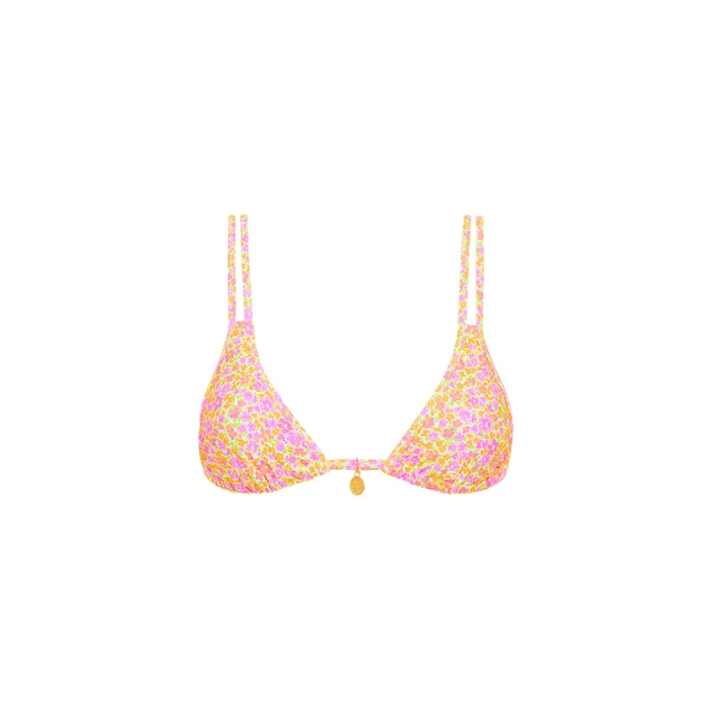 Twin Strap Bralette Bikini Top - Champagne Blossom sold by Kulani Kinis