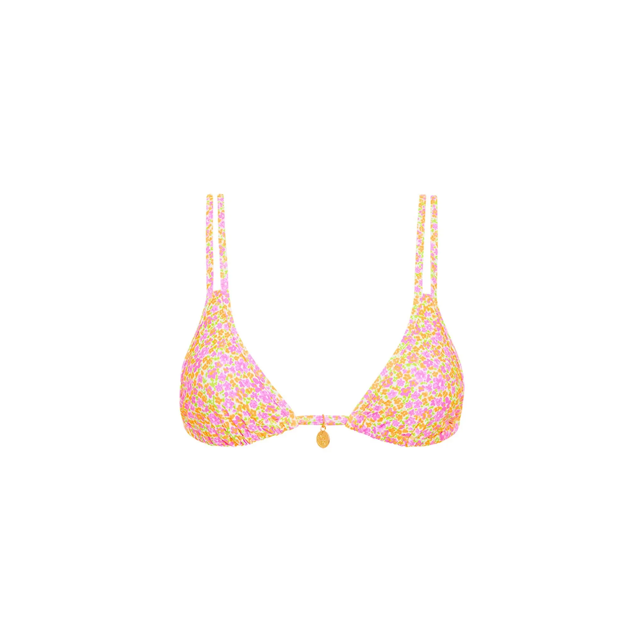 Twin Strap Bralette Bikini Top - Champagne Blossom sold by Kulani Kinis