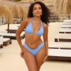 Halter Bralette Bikini Top - Breezy Blue Ribbed sold by Kulani Kinis