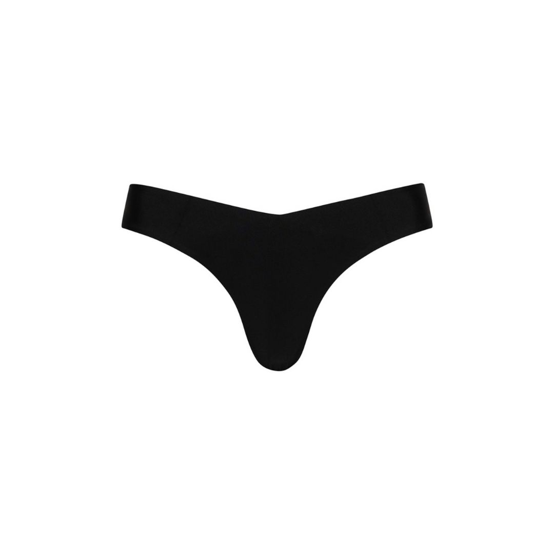 Cheeky V Bikini Bottom - Pitch Black sold by Kulani Kinis