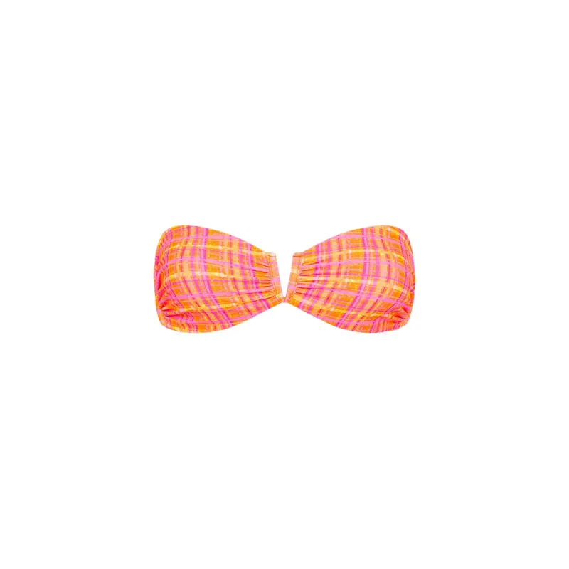 V Strapless Bandeau Bikini Top - Peaches sold by Kulani Kinis