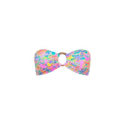 Strapless Bandeau Bikini Top - Pink Aurora sold by Kulani Kinis