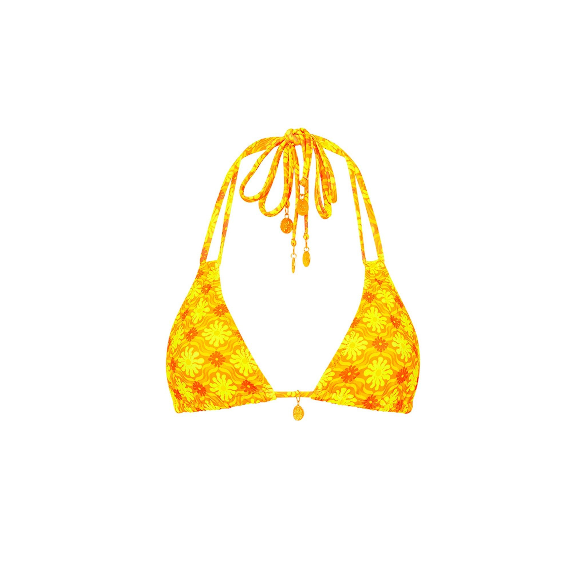 Halter Bralette Bikini Top - Lemontini sold by Kulani Kinis
