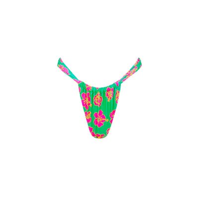 Ruched Thong Bikini Bottom - Melon Sorbet sold by Kulani Kinis