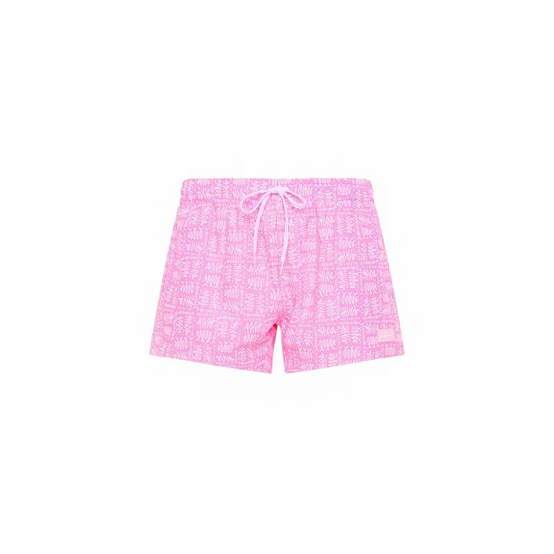 Men's 4" Stretch Swim Trunks - Strawberry Milkshake sold by Kulani Kinis