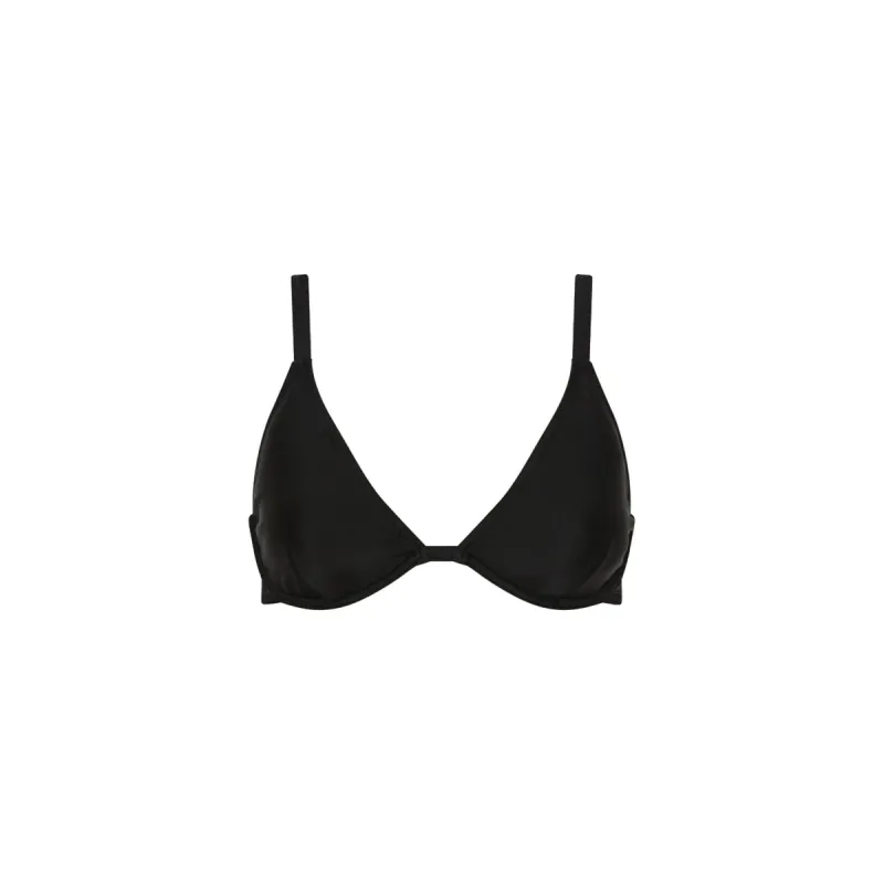 Underwire Triangle D+ Cup Bikini Top - Moonlight Black sold by Kulani Kinis