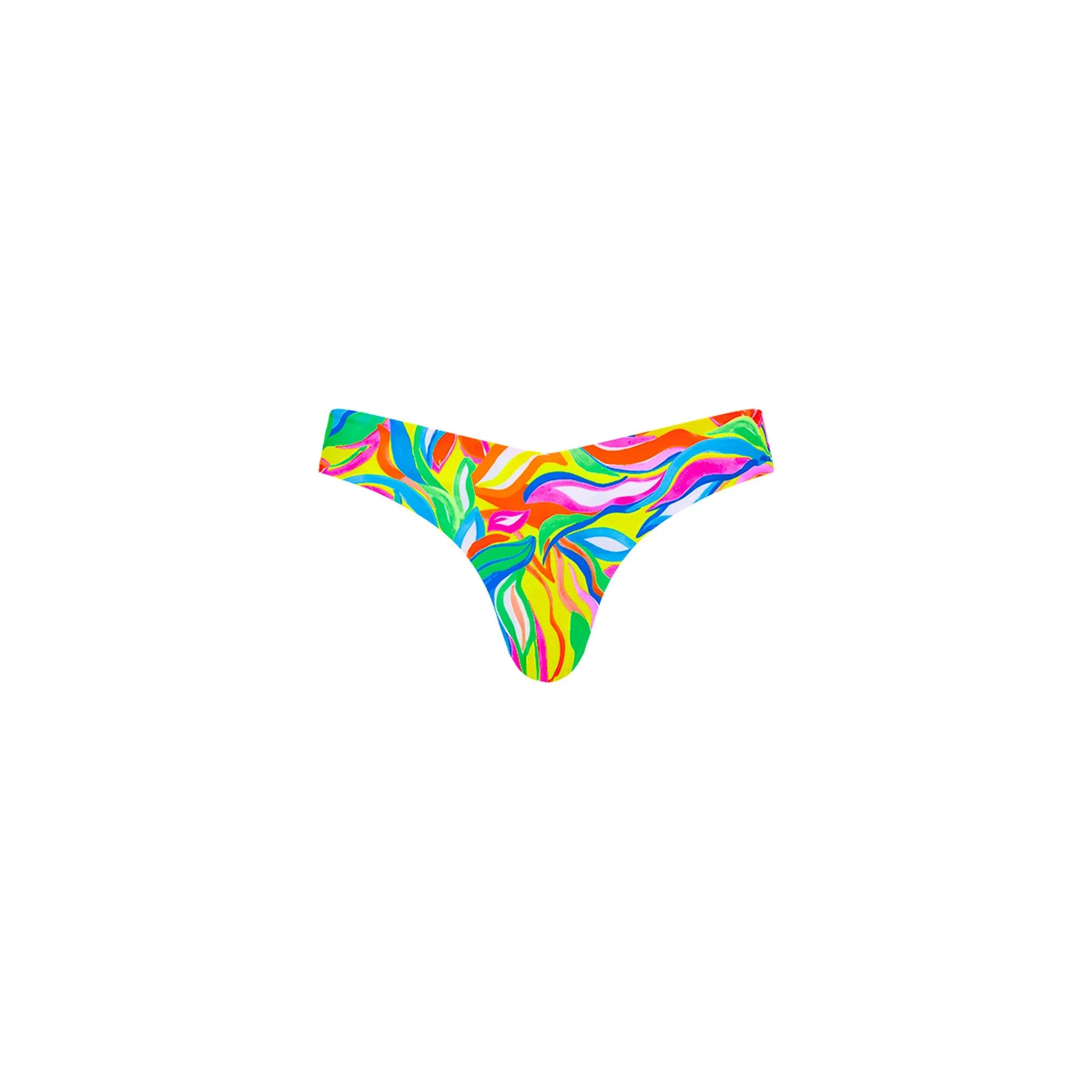 Cheeky V Bikini Bottom - Tropical Illusion sold by Kulani Kinis