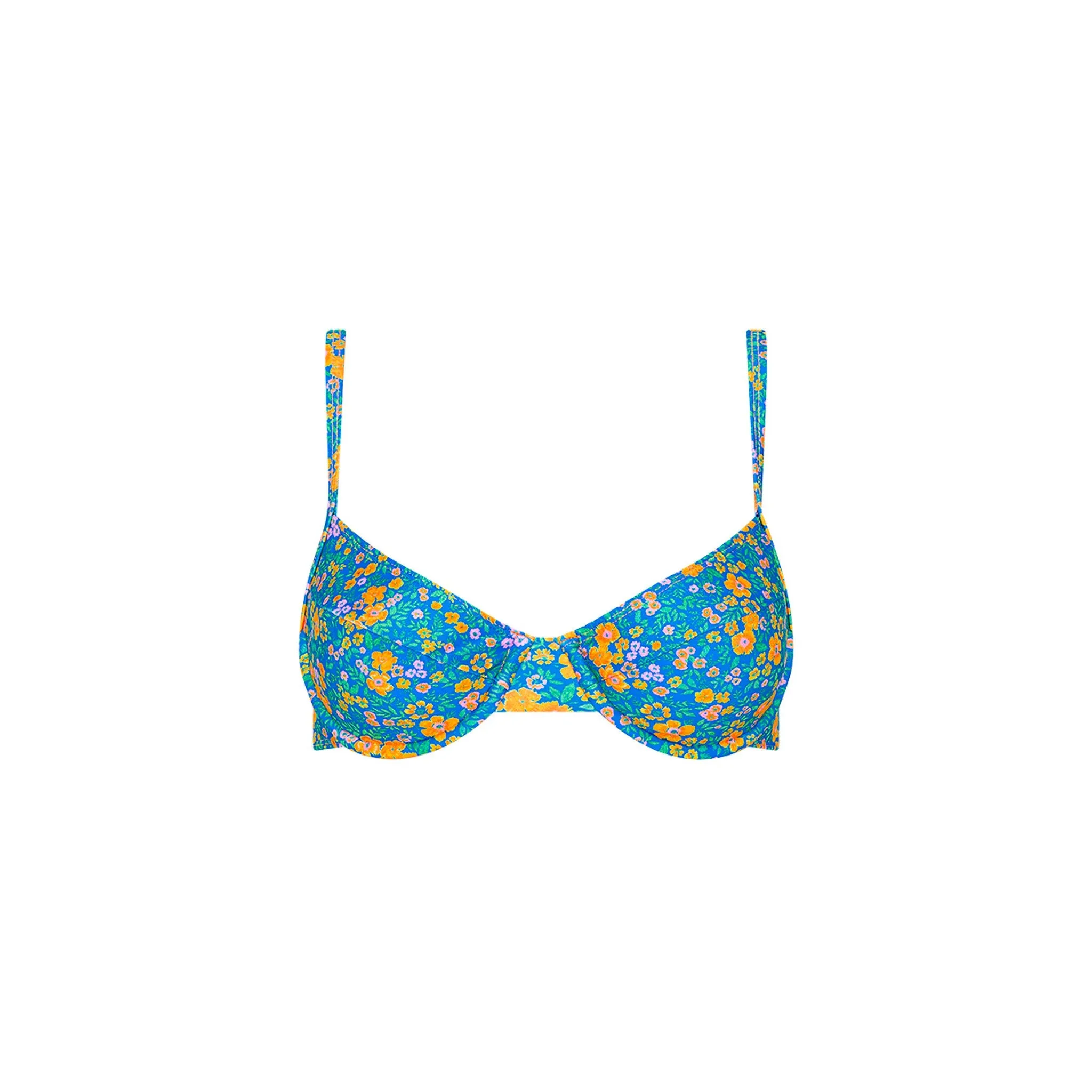 Ditzy Underwire Bra Bikini Top - Ocean Potion sold by Kulani Kinis